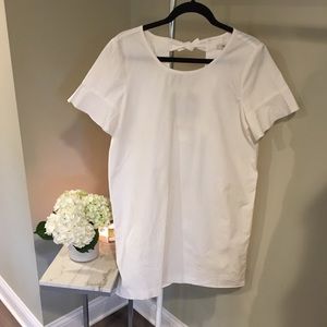 Madewell cotton cream gown dress